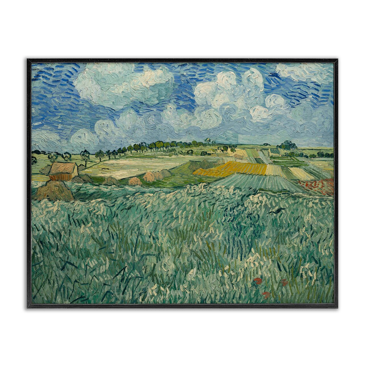 Stupell Industries Classical Van Gogh Farmland Framed Giclee Wall Art Design by one1000paintings